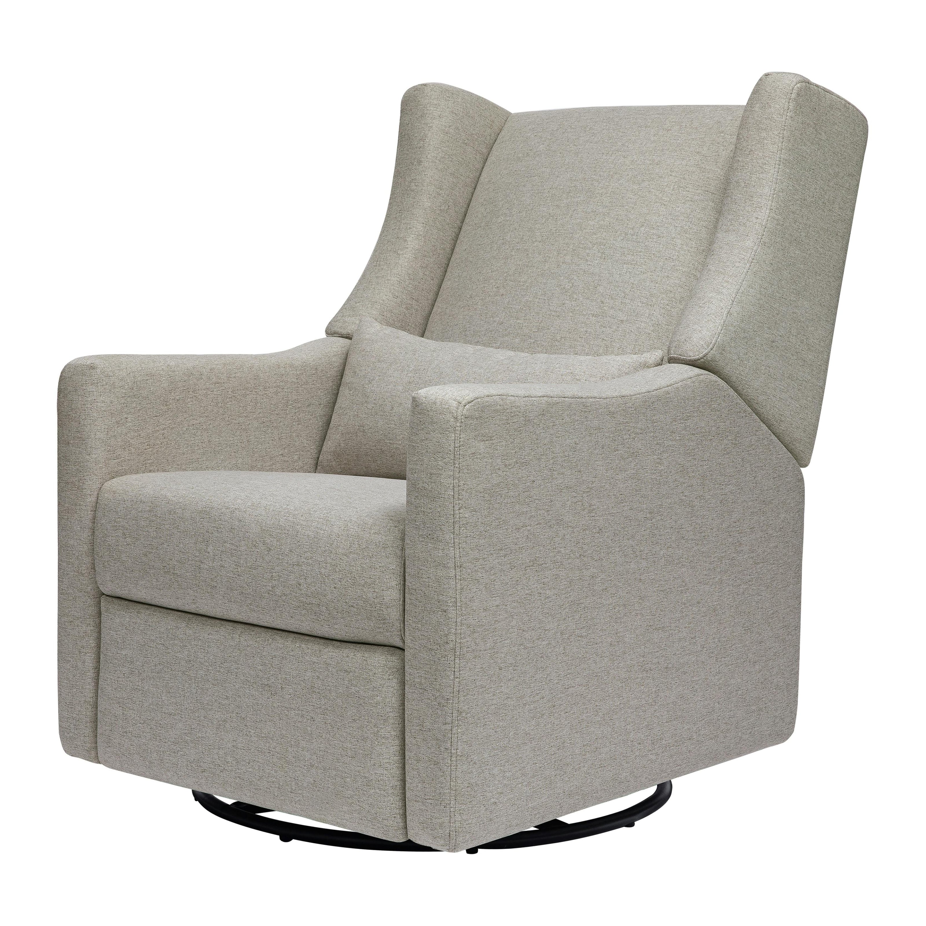 Kiwi Electronic Recliner and Swivel Glider with USB port in Performance Grey Eco-Weave