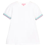 Ric Rac Essential Tee - Aqua & Lavender