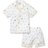 Kid's Twill Pajama Short Set in Birthday Wishes