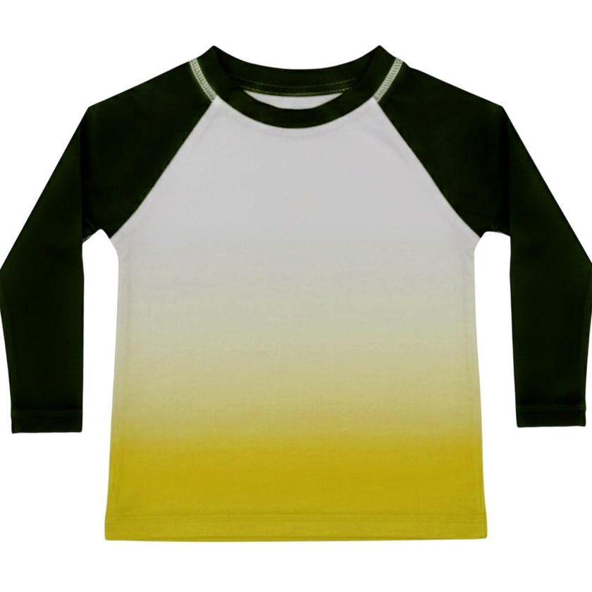 Baby Swim Rash Guard - Yellow Ombre