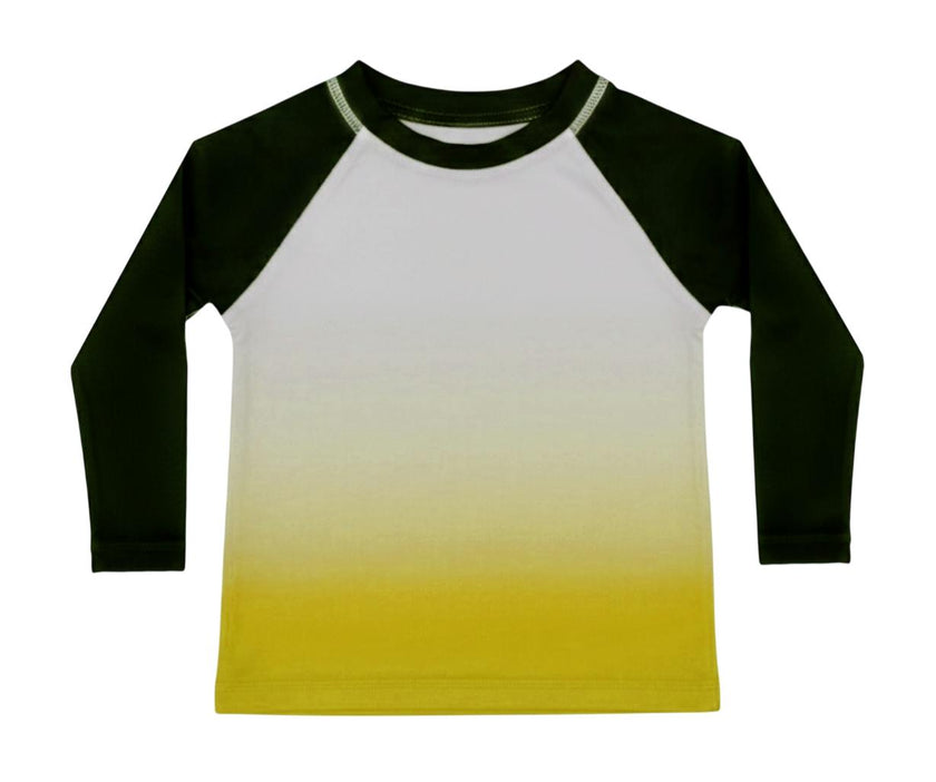 Baby Swim Rash Guard - Yellow Ombre