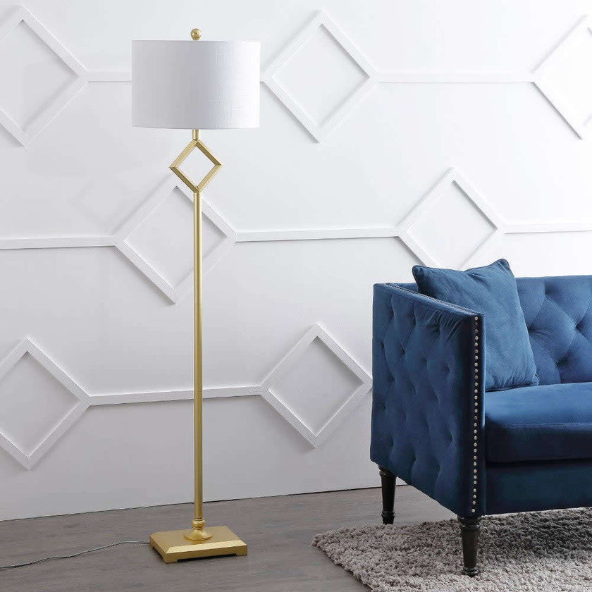 Juno 62.5" Transitional Glam Metal LED Floor Lamp