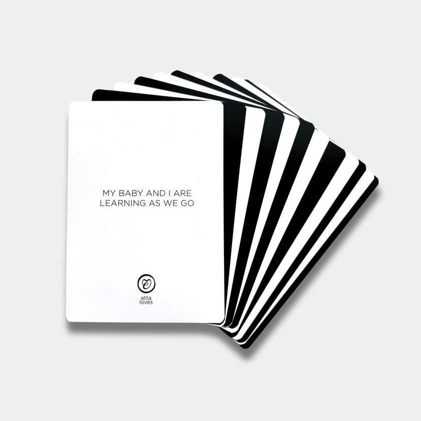 SENSORY FLASHCARDS WITH POSITIVE AFFIRMATIONS - designed for use from birth