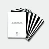 SENSORY FLASHCARDS WITH POSITIVE AFFIRMATIONS - designed for use from birth