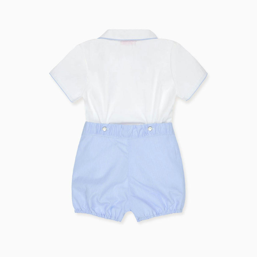 Nicky Hilton x La Coqueta Blue Stripe Chasen Baby Boy Set