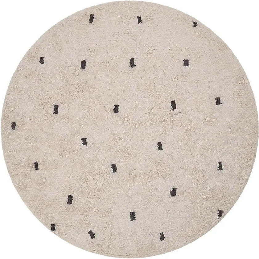Dotted Washable Organic Cotton Rug
