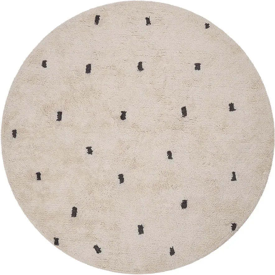 Dotted Washable Organic Cotton Rug