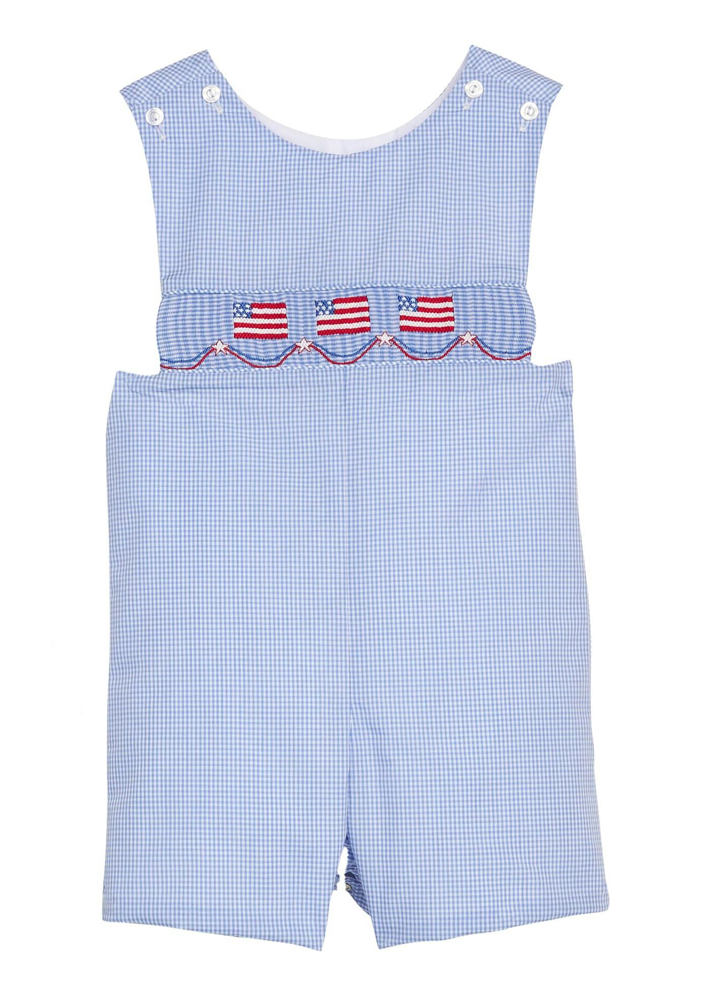 Smocked Shortall - Flags