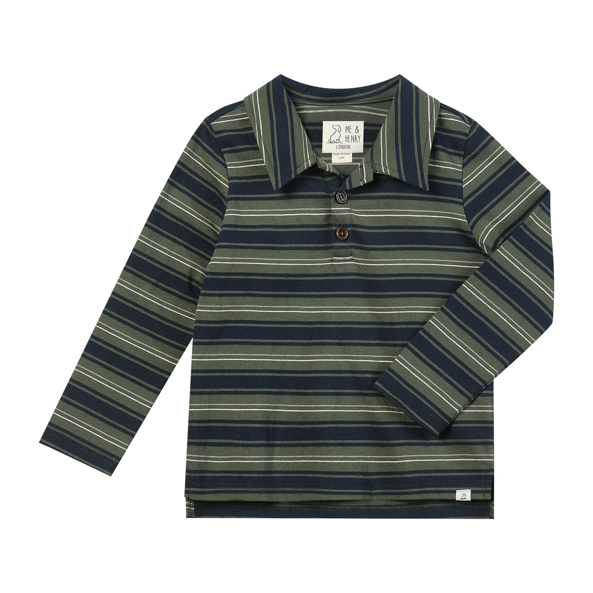 SPENCER Blue/Green stripe Polo