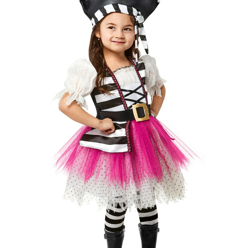 Girls' Posh Little Pirate Girl Costume for Toddlers