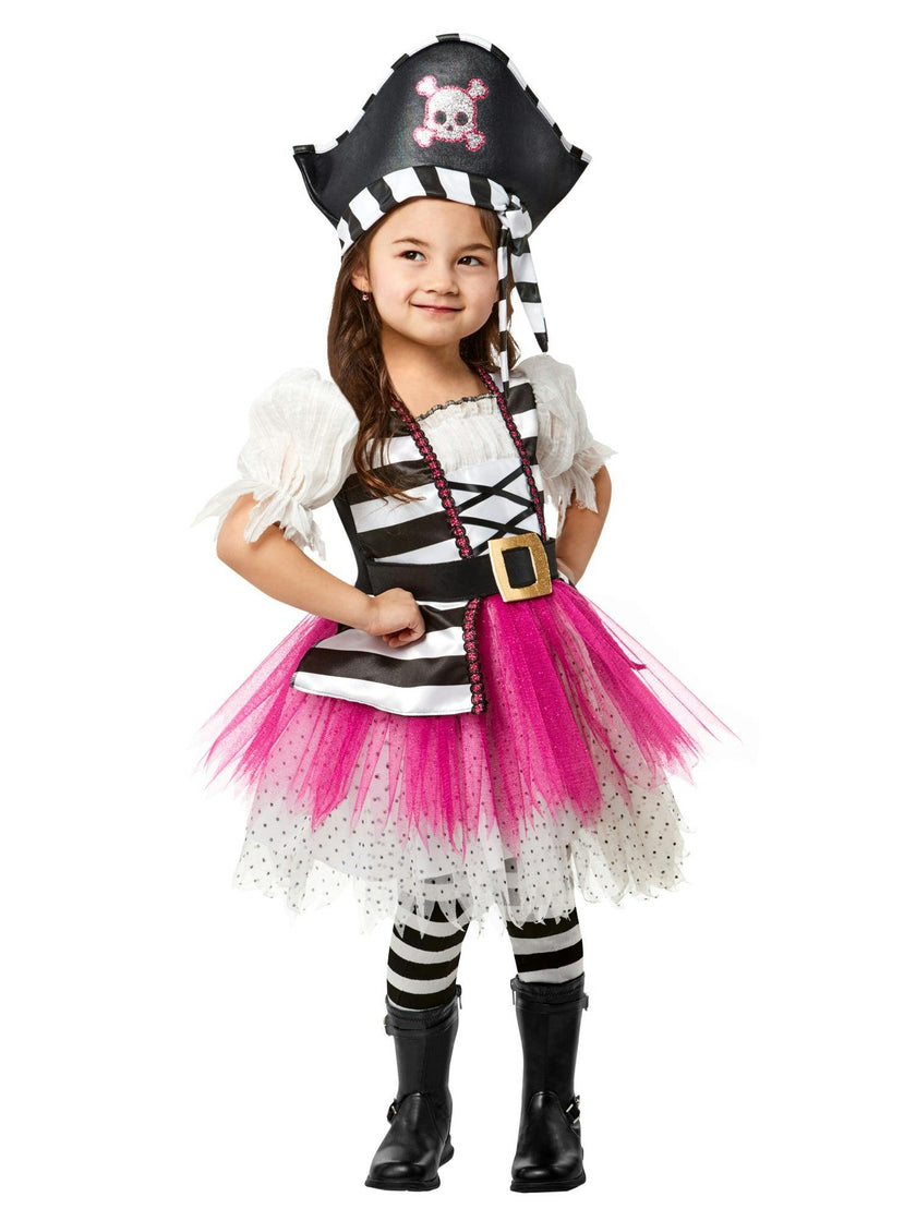 Girls' Posh Little Pirate Girl Costume for Toddlers