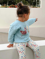 Quilted Windcheater & Legging Moonstone Melange