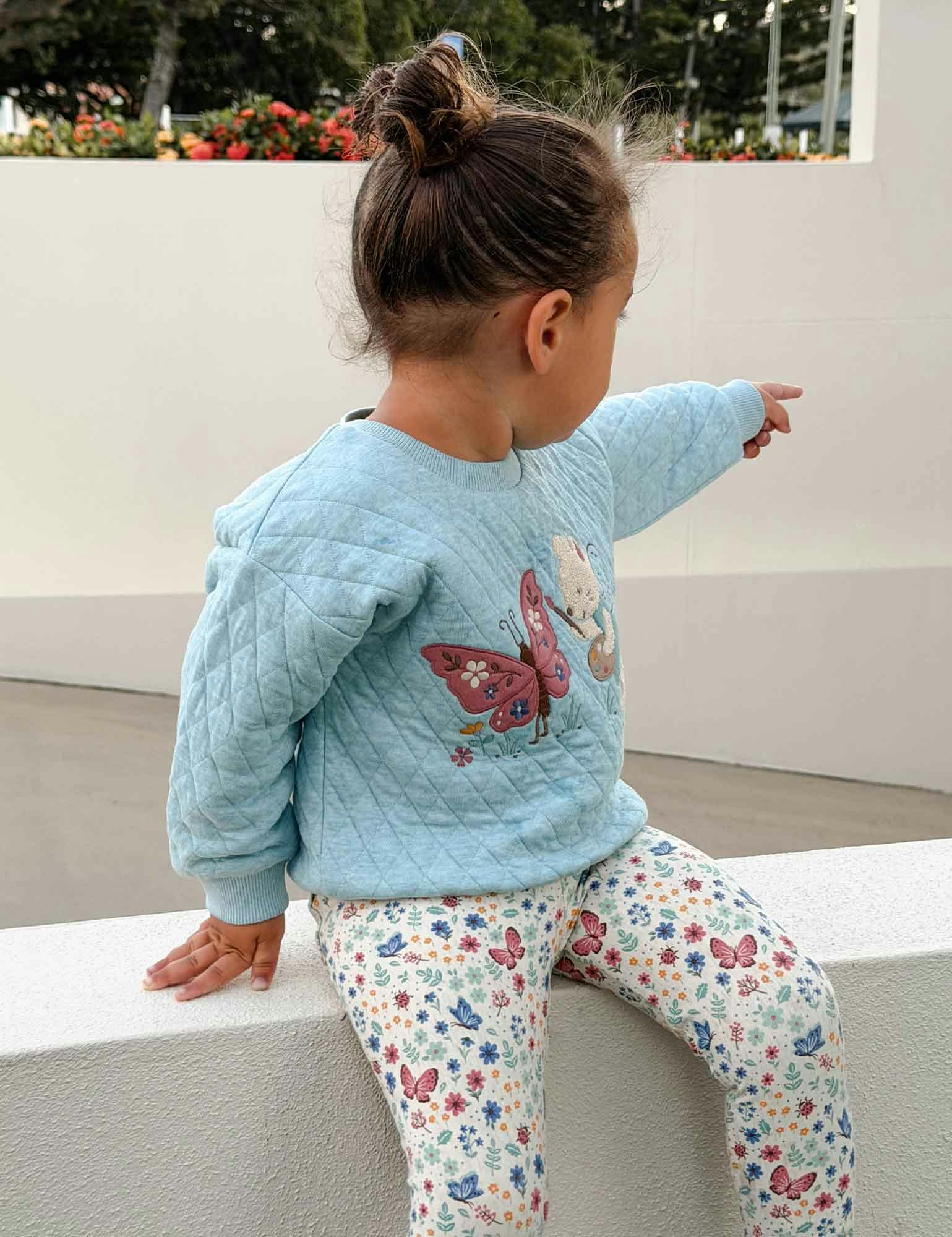Quilted Windcheater & Legging Moonstone Melange