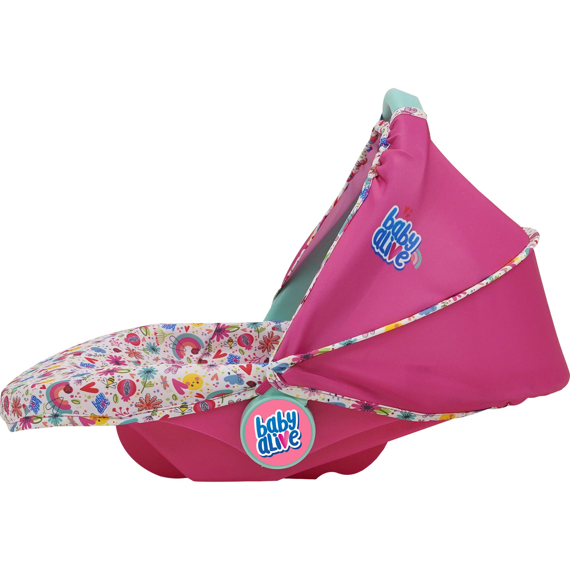 Baby Alive Deluxe Doll Car Seat - Pink & Rainbow