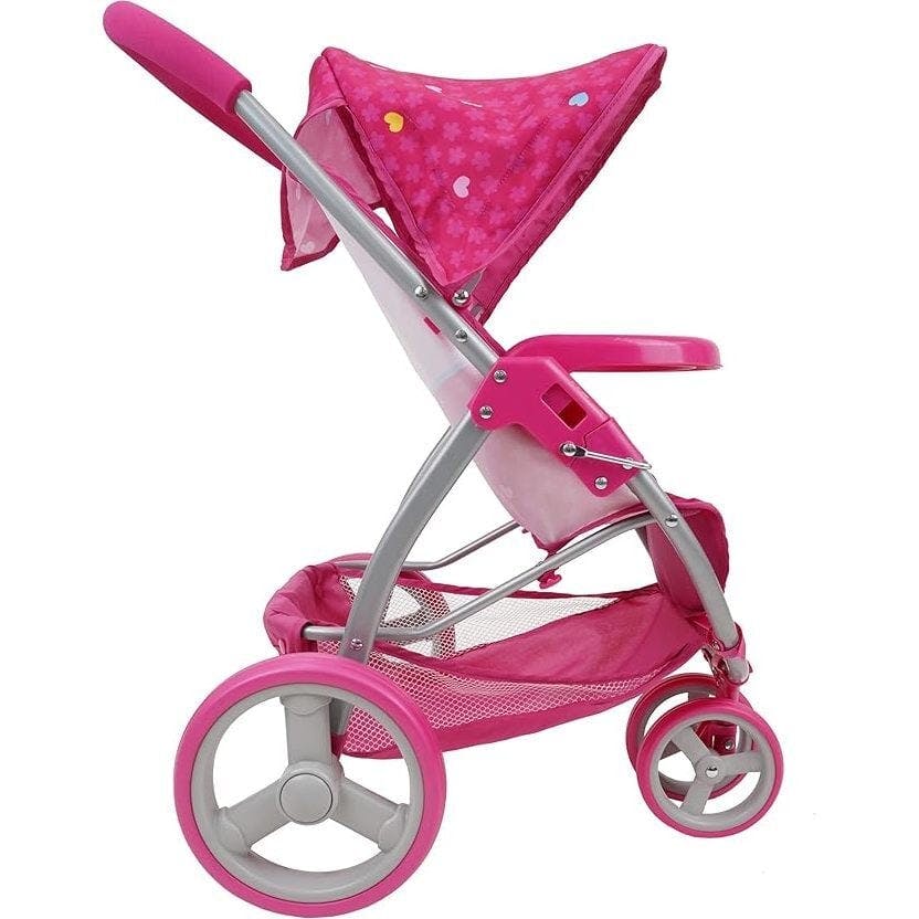 Garden Doll Jogger Stroller Doll Accessory w/ Retractable Canopy