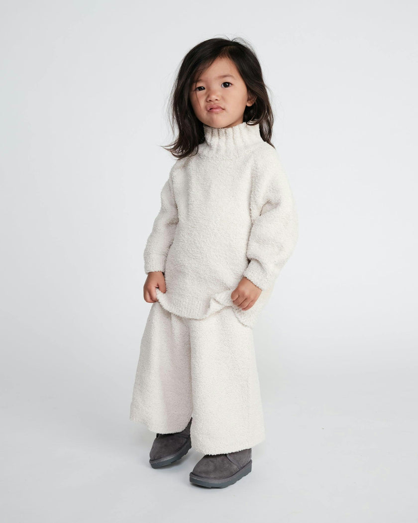Boxy Mock Neck Sweater • Fuzzy