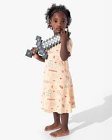 Minecraft: Summer Vibes Bamboo Girls' Short Sleeve Dress