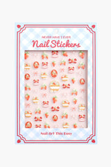 Strawberries N Creme - Nail Stickers