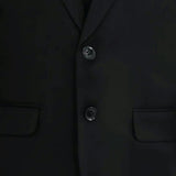 Black Suit with White Accents