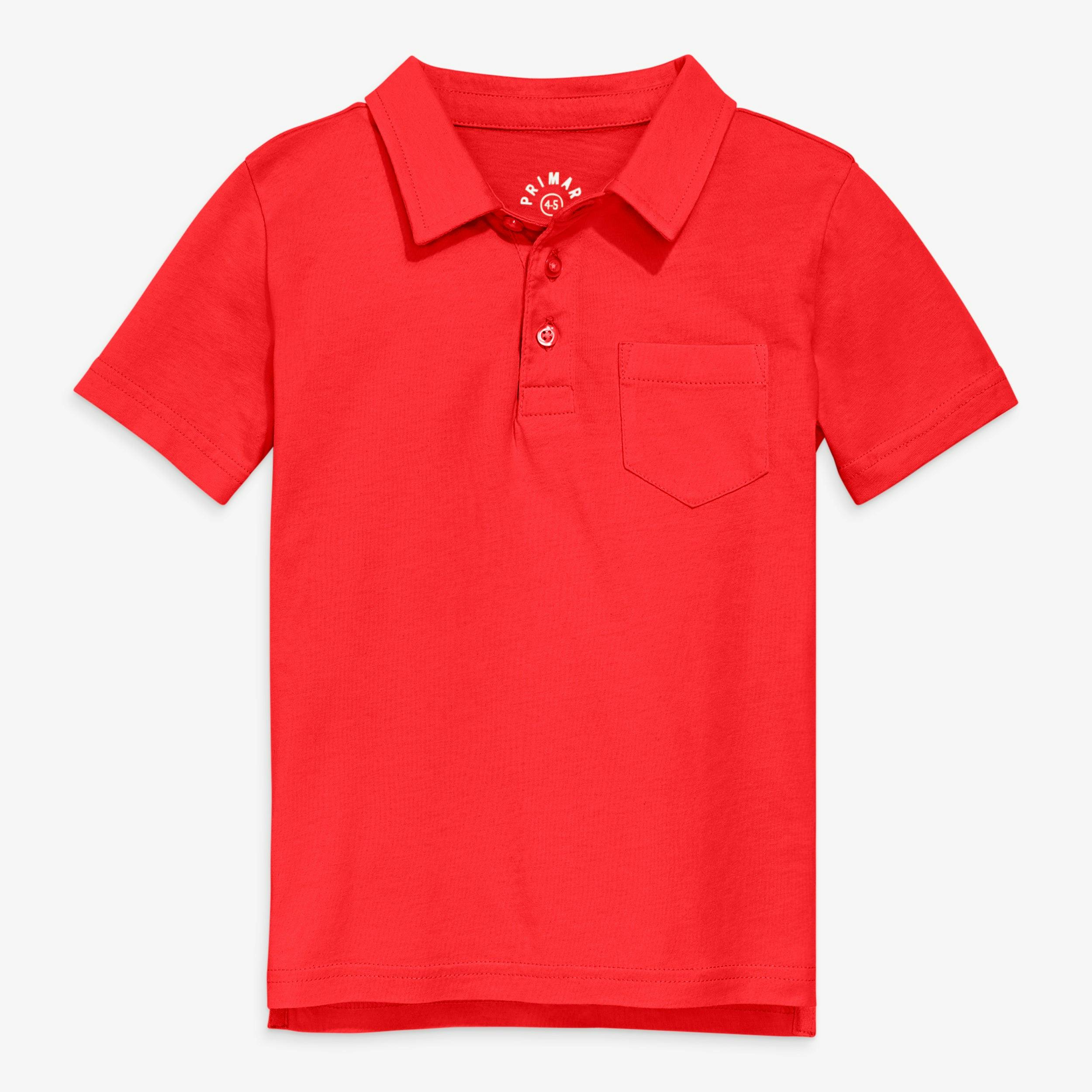 Kids short sleeve polo in seasonal colors