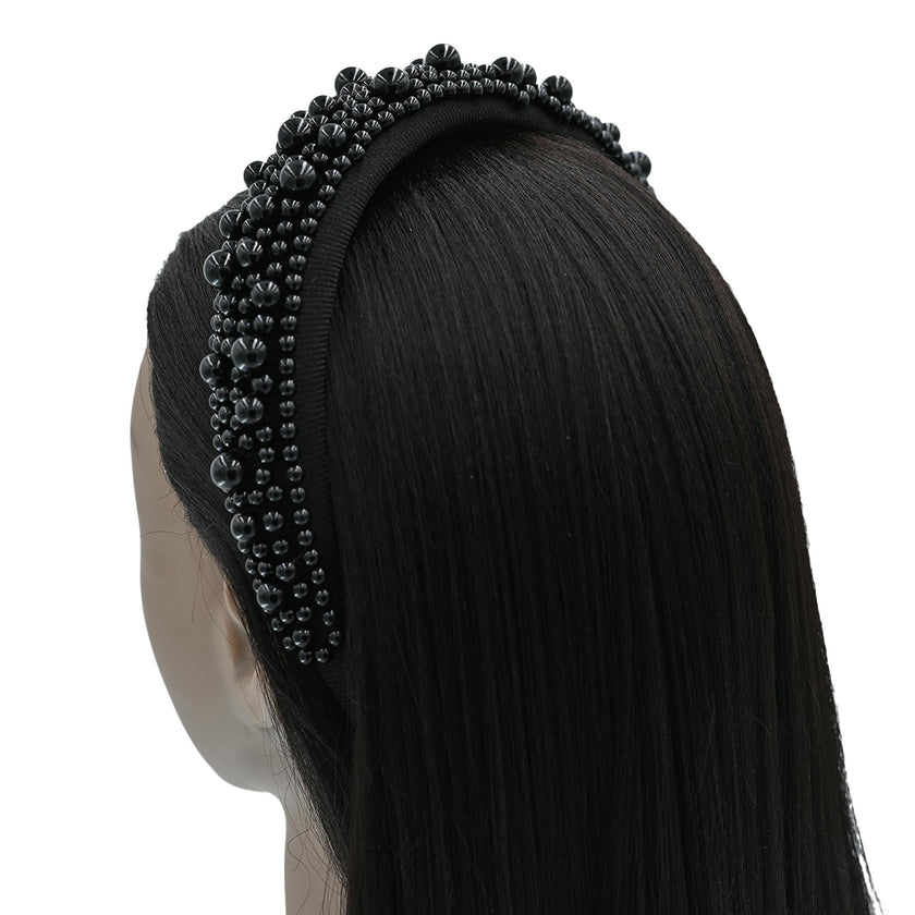 Multicolored Royal Pearl Tiara Headband