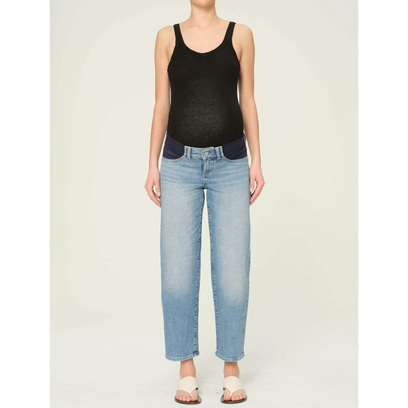 Thea Boyfriend Maternity Relaxed Tapered Jeans | Ravello