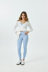 Ever White Lightweight Rib Wrap Top