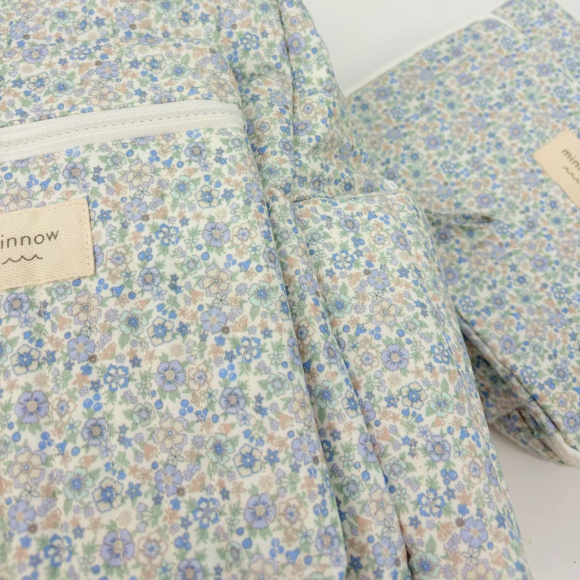 slate floral coated everyday backpack