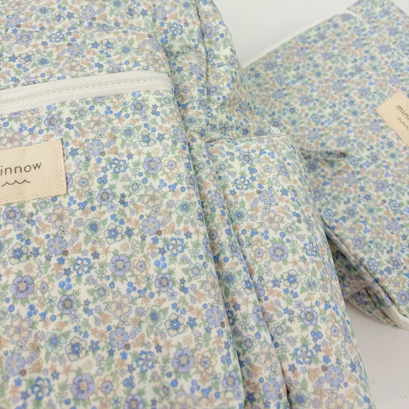 slate floral coated everyday backpack