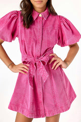 Keely Denim Dress Pink