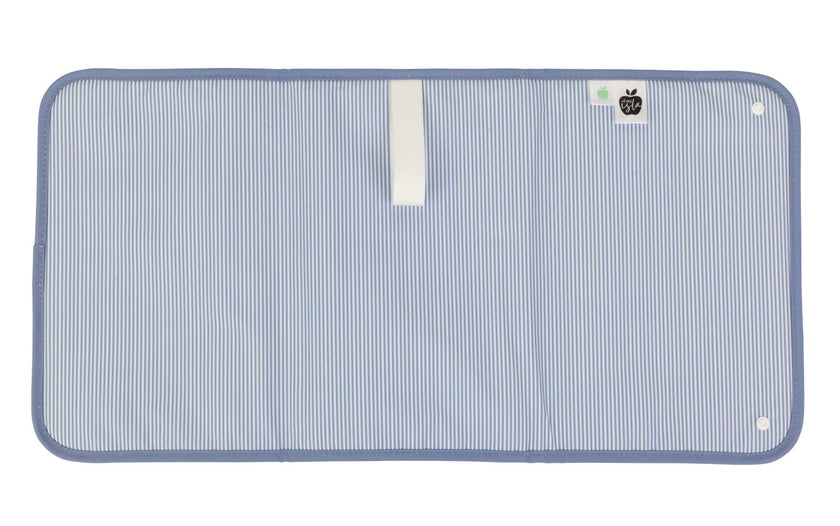 The Changing Pad in Navy Mini Stripe