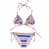UPF50+ Sustainable Halter Neck Tie Front & Bottom Triangle Bikini
