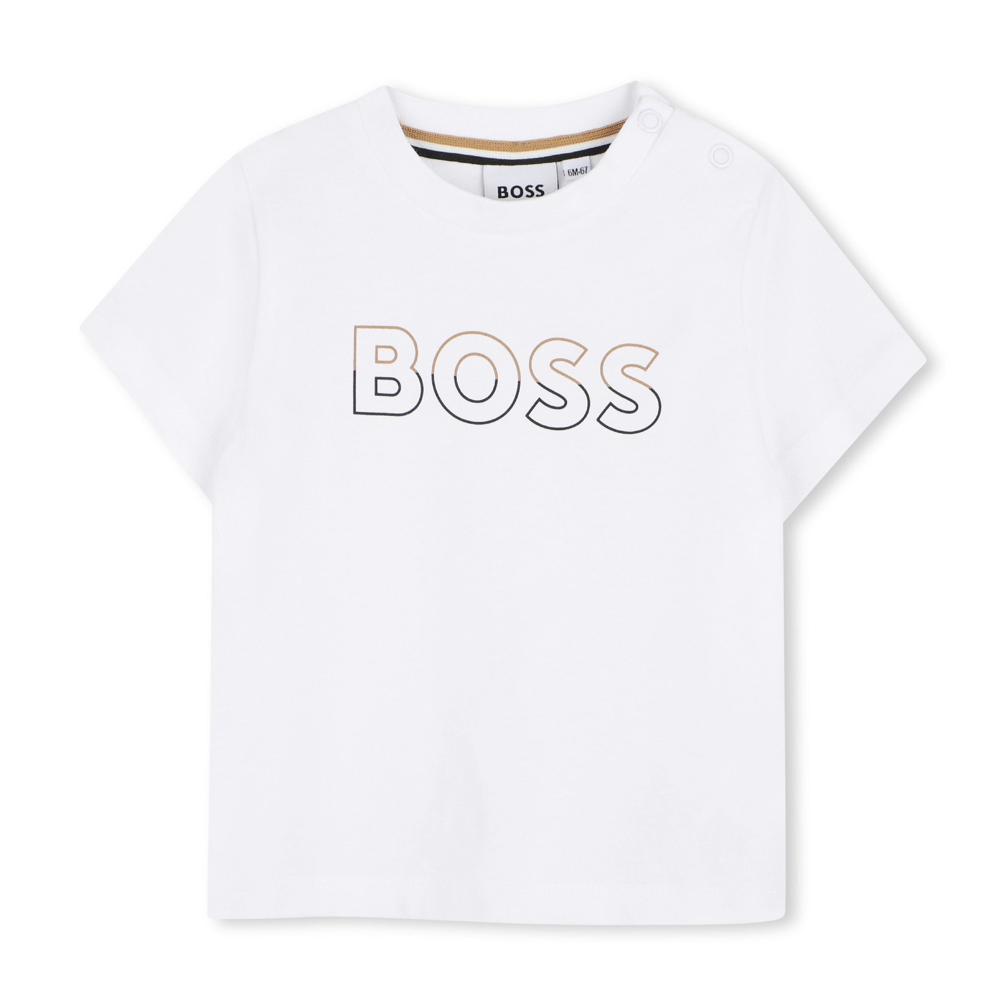 White & Black Logo Short Set