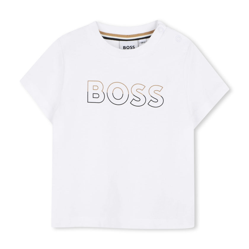 White & Black Logo Short Set