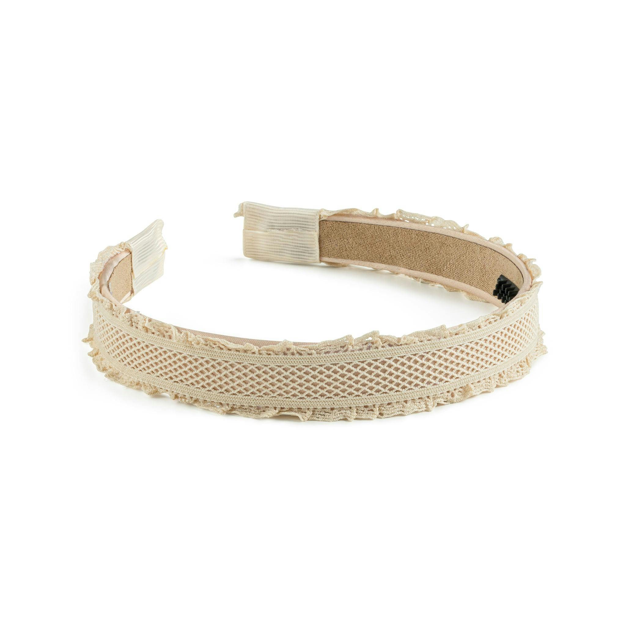 Halo Luxe Mae Lattice Lace Headband - Sand