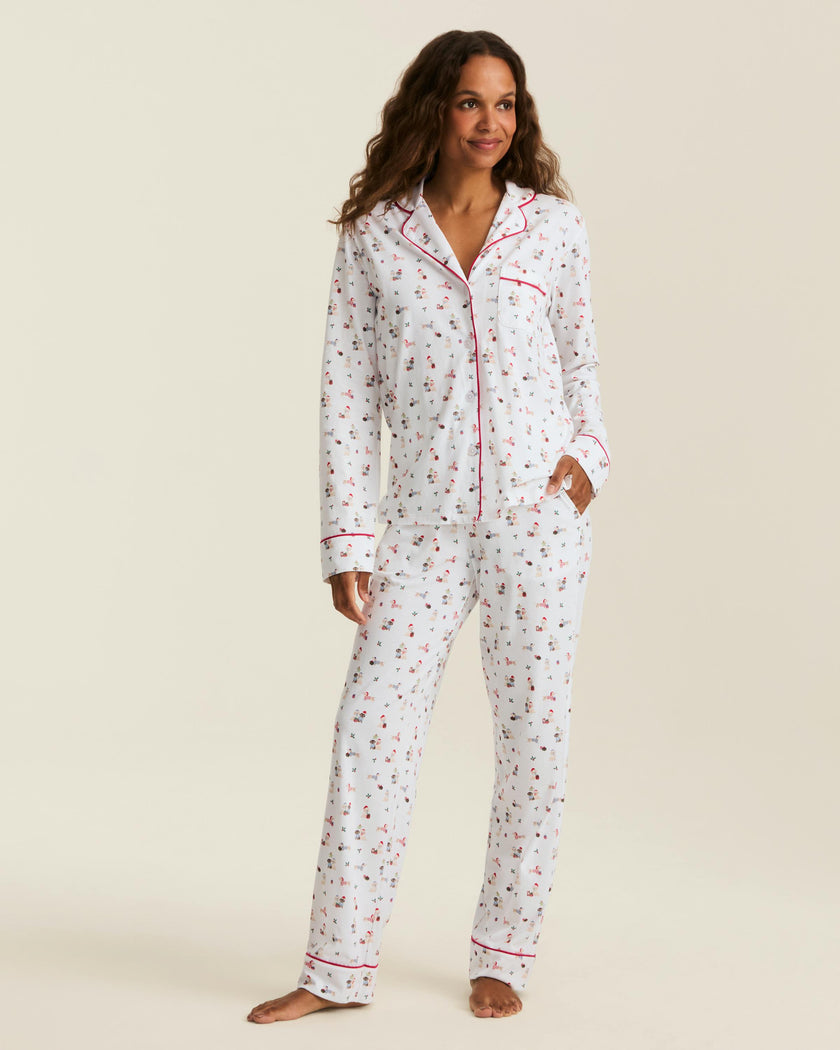 Women's Pima Pajama Set in Woof de Noël