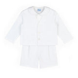 White Pique Eton Suit