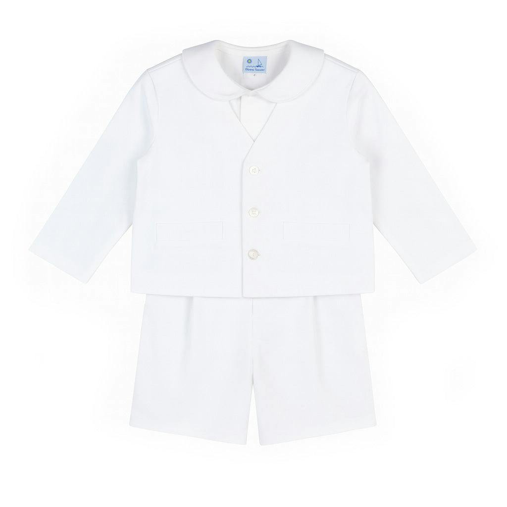 White Pique Eton Suit