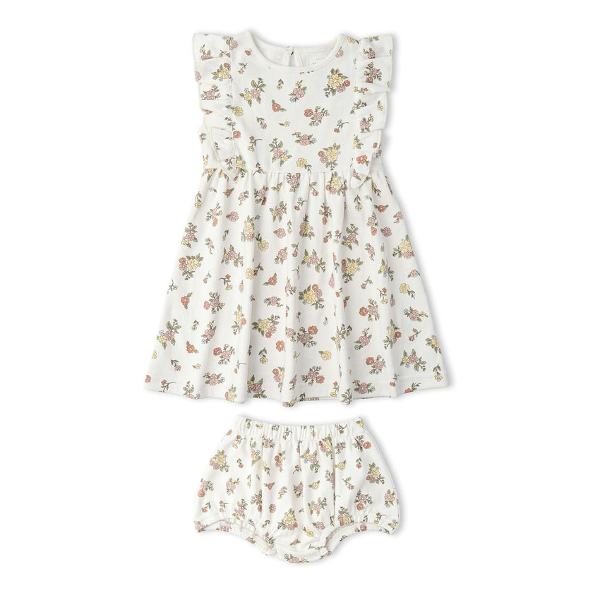 Organic Flutter Dress - Meadow