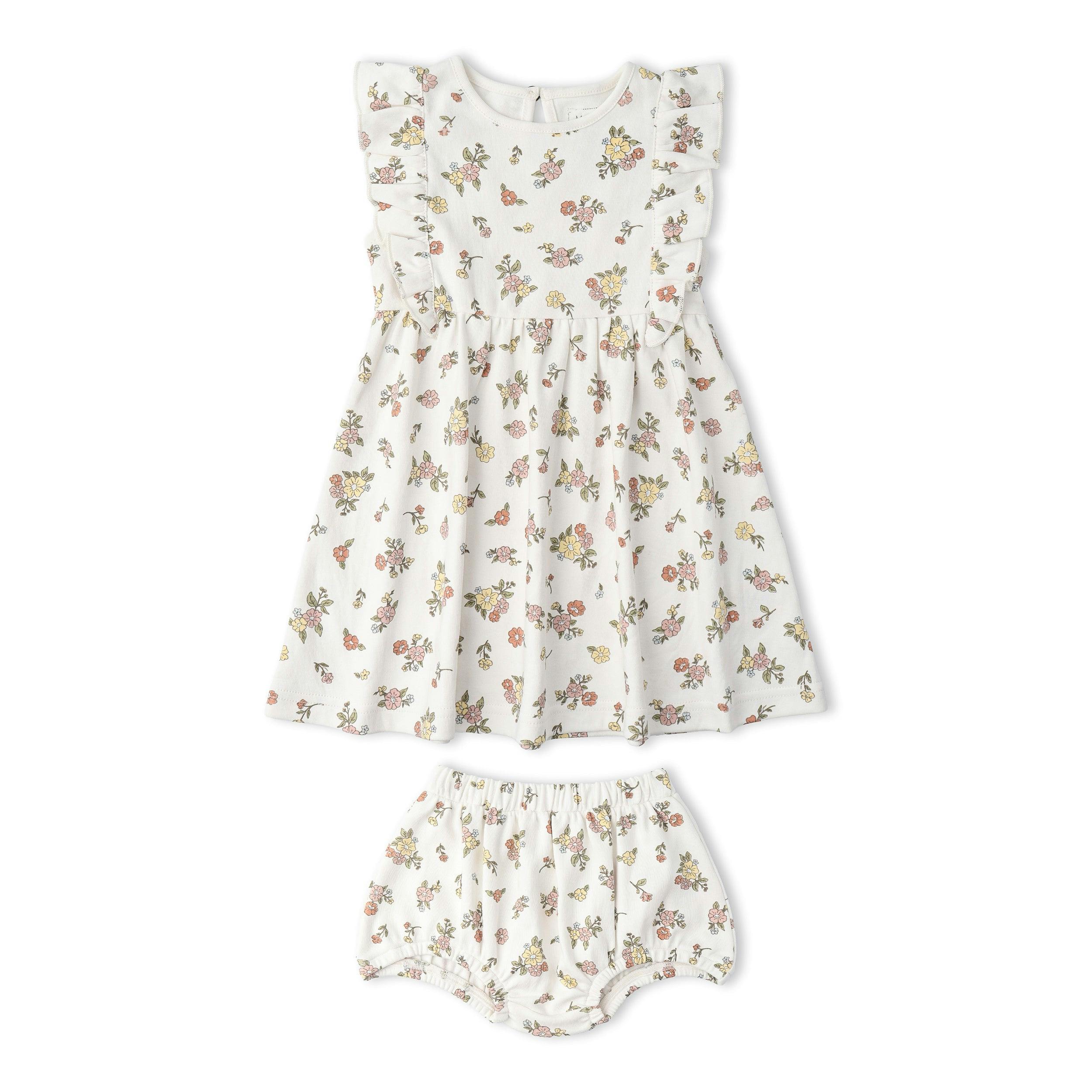 Organic Flutter Dress - Meadow
