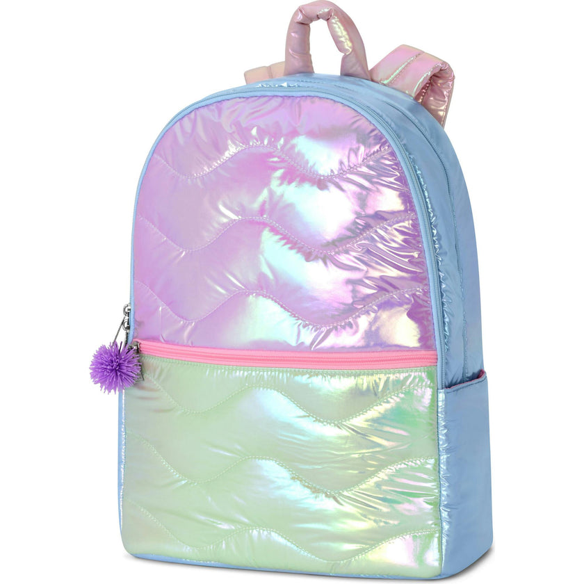 Color Block Quilted Backpack