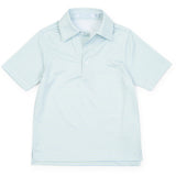 Will Boys' Performance Polo by LH Sport - Club Stripe Blue Green