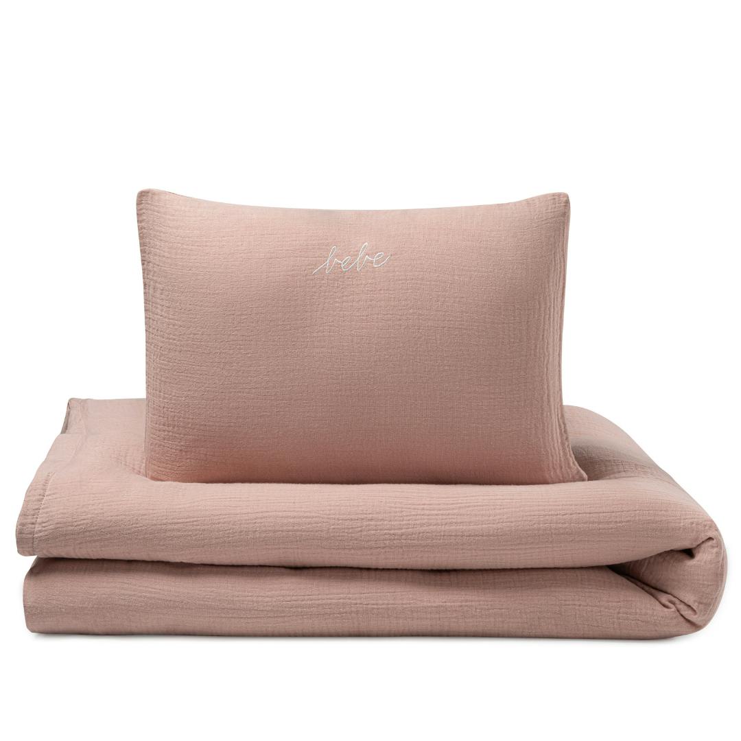 DH Gauze Pink Crib Duvet - Bebe