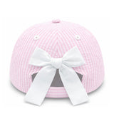 Ghost Seersucker Bow Baseball Hat