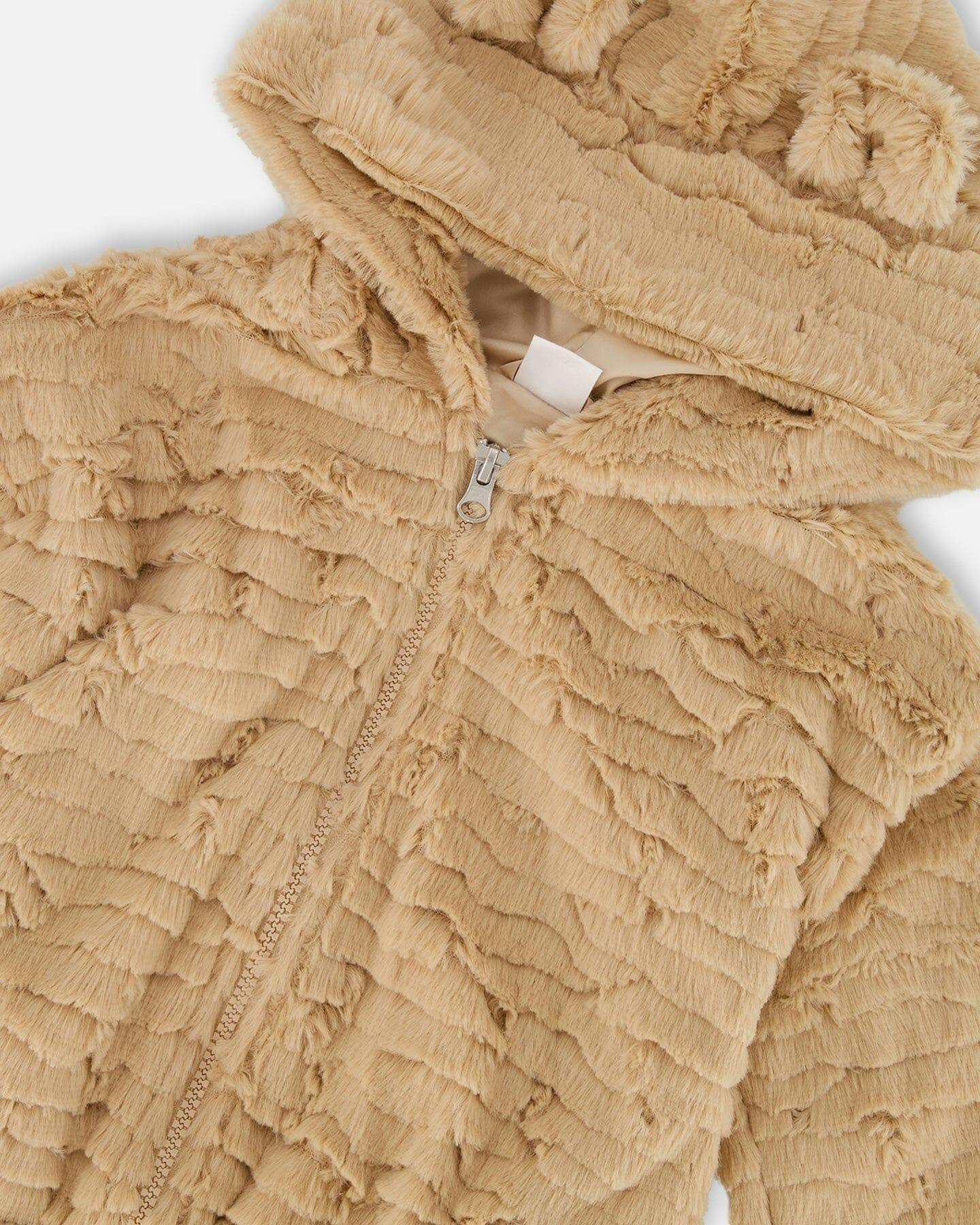 Faux Fur Hooded Jacket