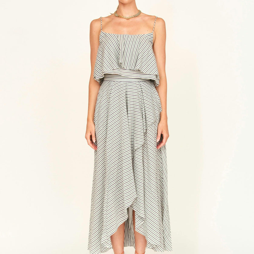 Singapore Skirt in Dune Stripe