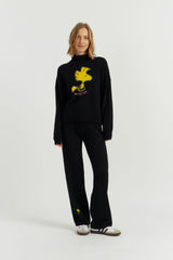 Wool-Cashmere Woodstock Roll Neck Sweater