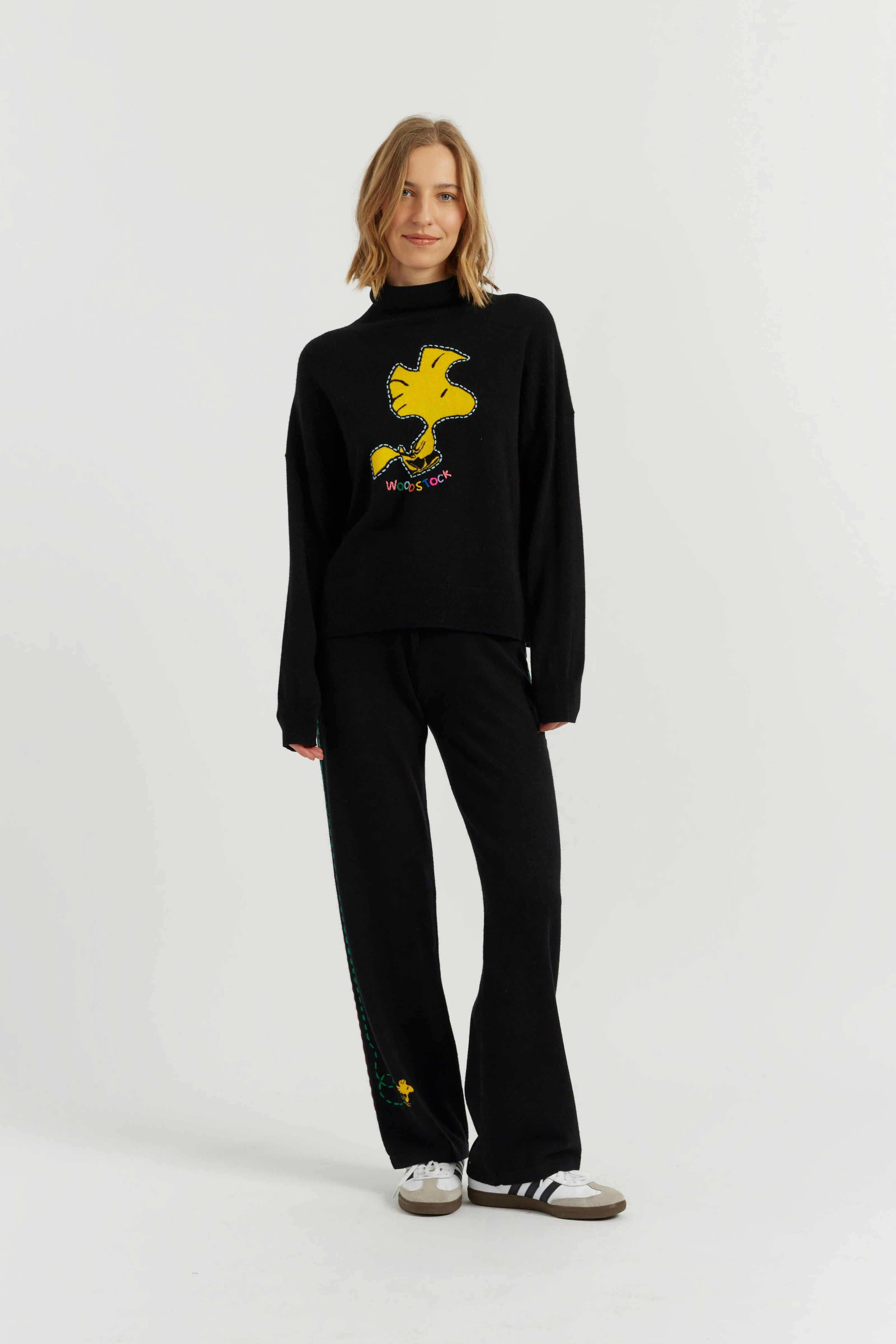 Wool-Cashmere Woodstock Roll Neck Sweater