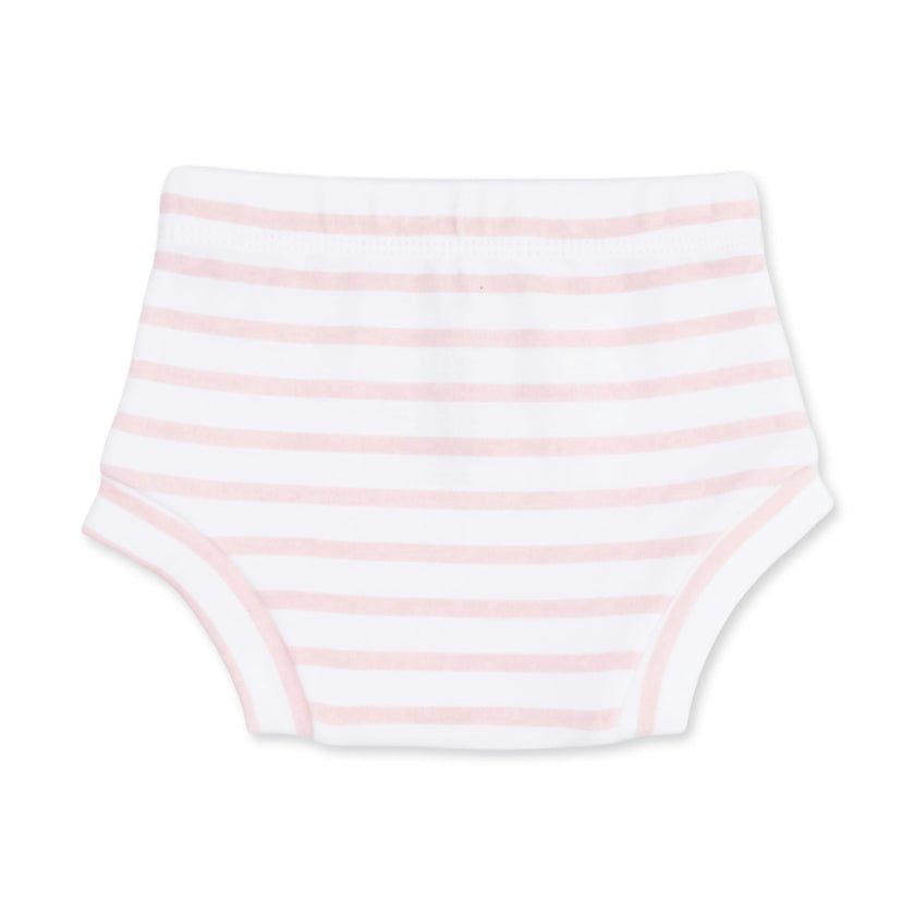 Stripe Puppy - Long Sleeve Dress with Ruffle and Bloomer (2T-4T Dress Only)