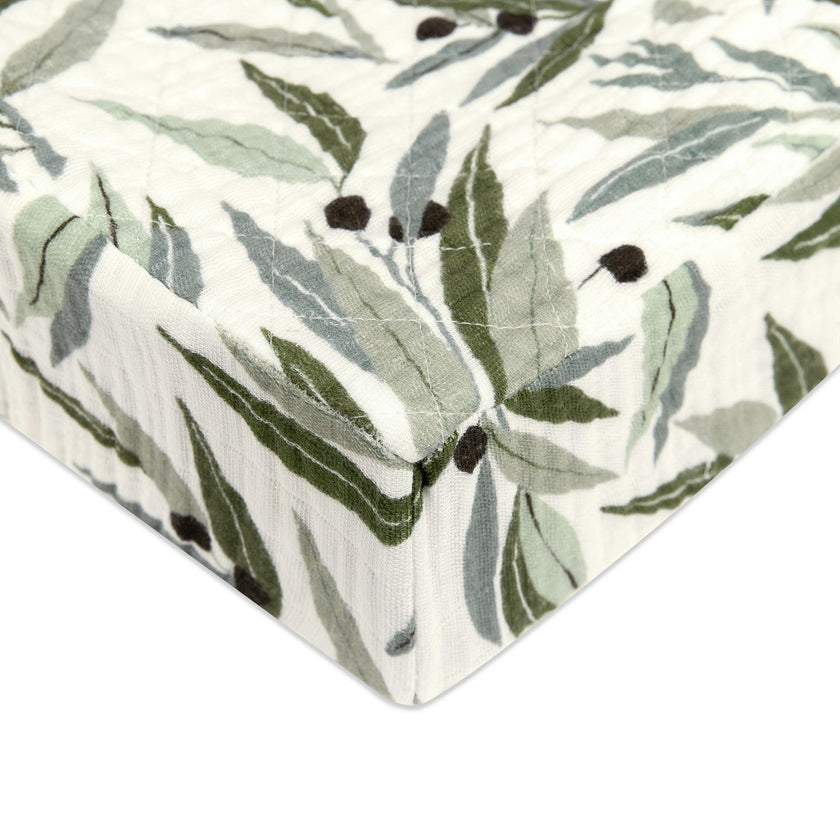 Babyletto Quilted Changing Pad Cover in GOTS Certified Organic Muslin Cotton